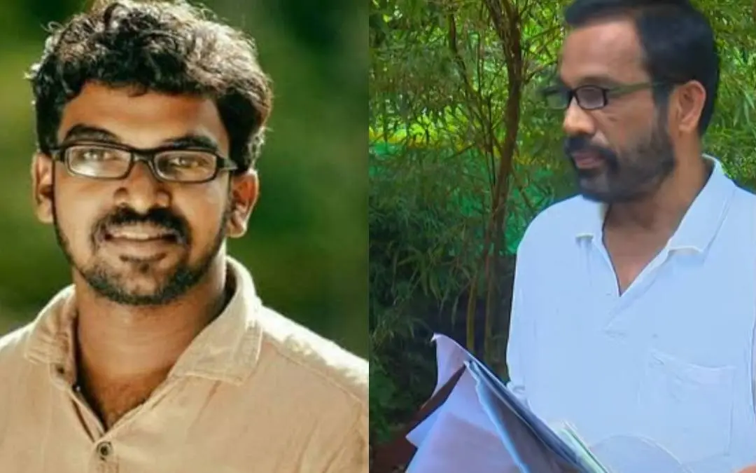 Akhil Sajeev and complainant Haridasan | Photo: Screen grab/ Mathrubhumi News