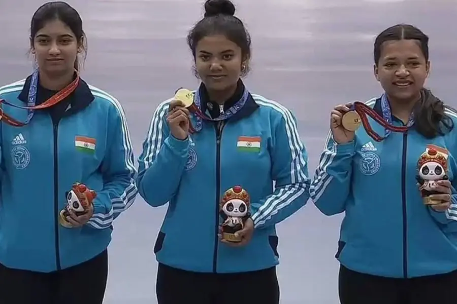 Indian team win silver in women's 50m 3 position event