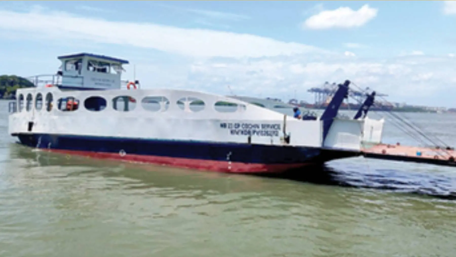 Ferry service between Beypore-Chaliyam resumes operations.