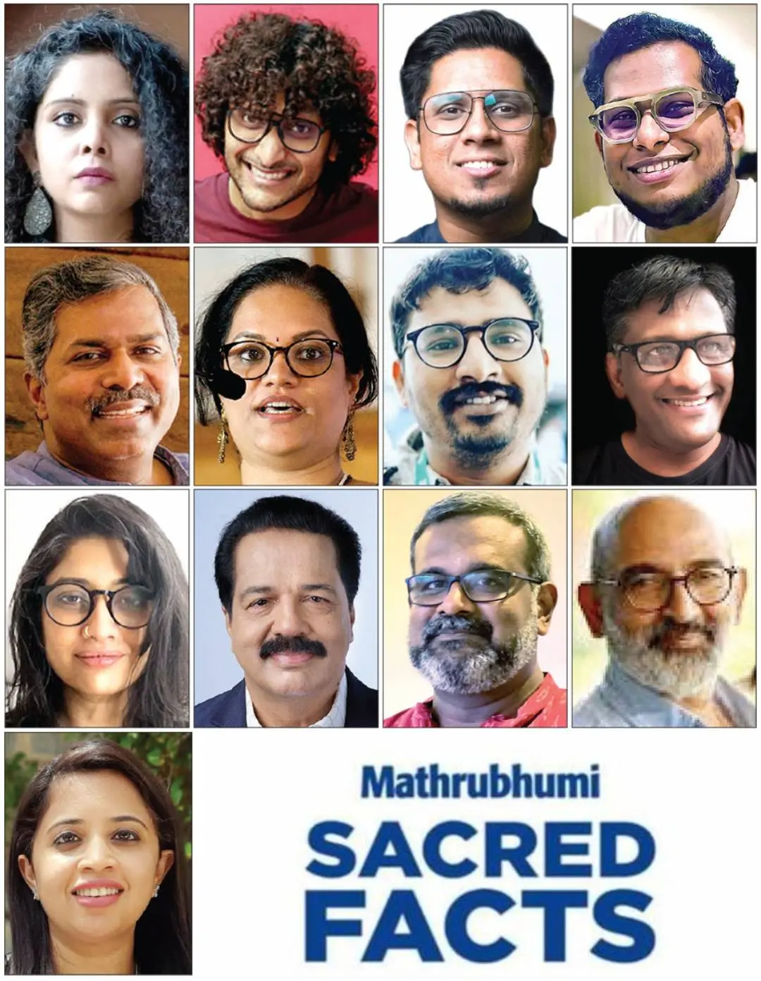 Rana Ayyub, Shaz Mohamed, Sharique Samsudheen, Karthik Murali, Josy Joseph, Leena Gita Reghunath, Srinivas Kodali, Devadas Rajaram, Adrija Bose, Sreekandan Nair, B Sreejan, Venkitesh Ramakrishnan, Dhanya Rajendran.