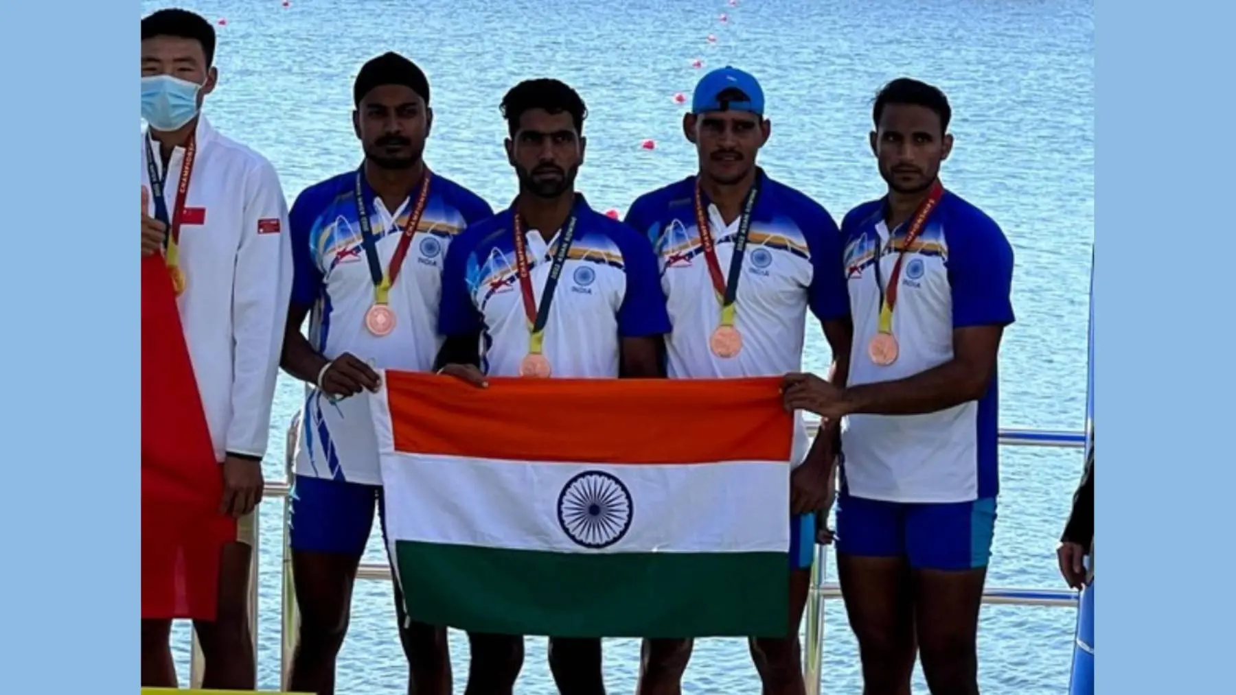 Indian rowers Jaswinder Singh, Bheem Singh, Punit Kumar and Ashish Goliyan bagged a bronze in men's fours event at the Asian Games.