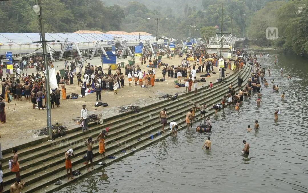 Pamba bathing ghat | Photo: Mathrubhumi/Ramanath Pai N