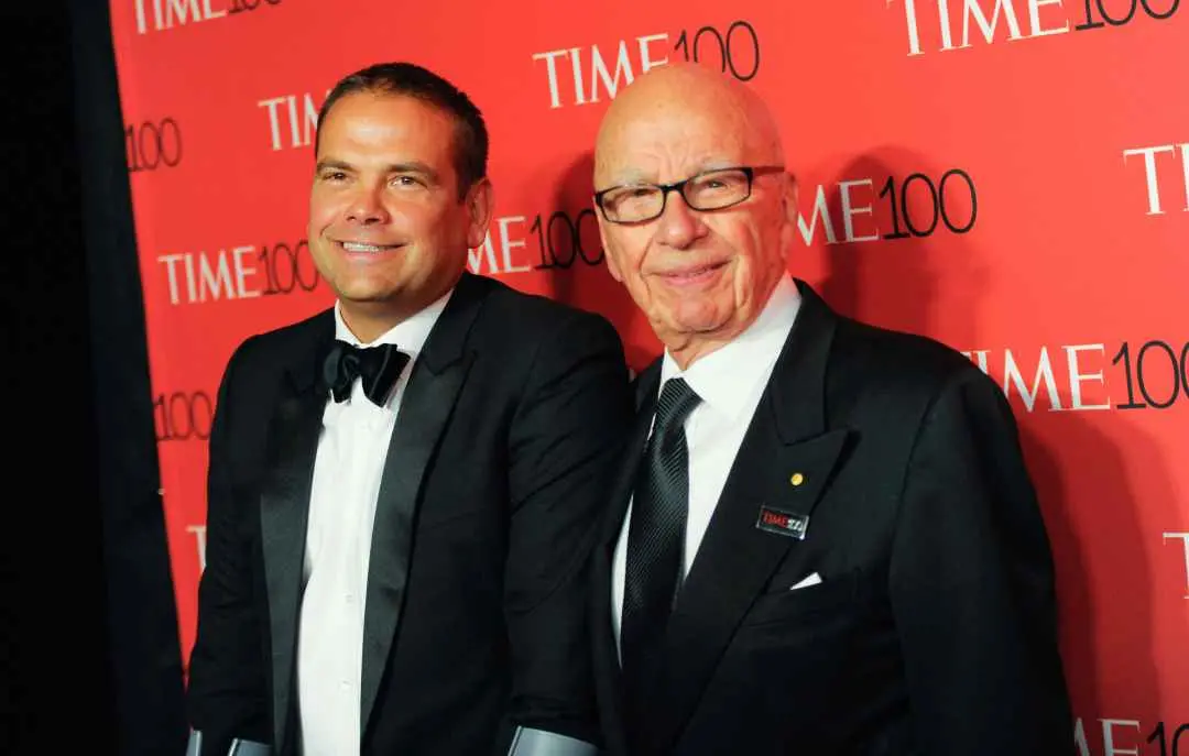 Rupert Murdoch and son Lachlan Murdoch