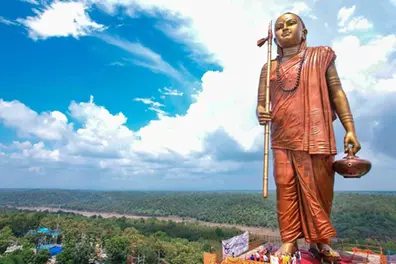 108 feet statue of Adi Shankaracharya unveiled at Omkareshwar