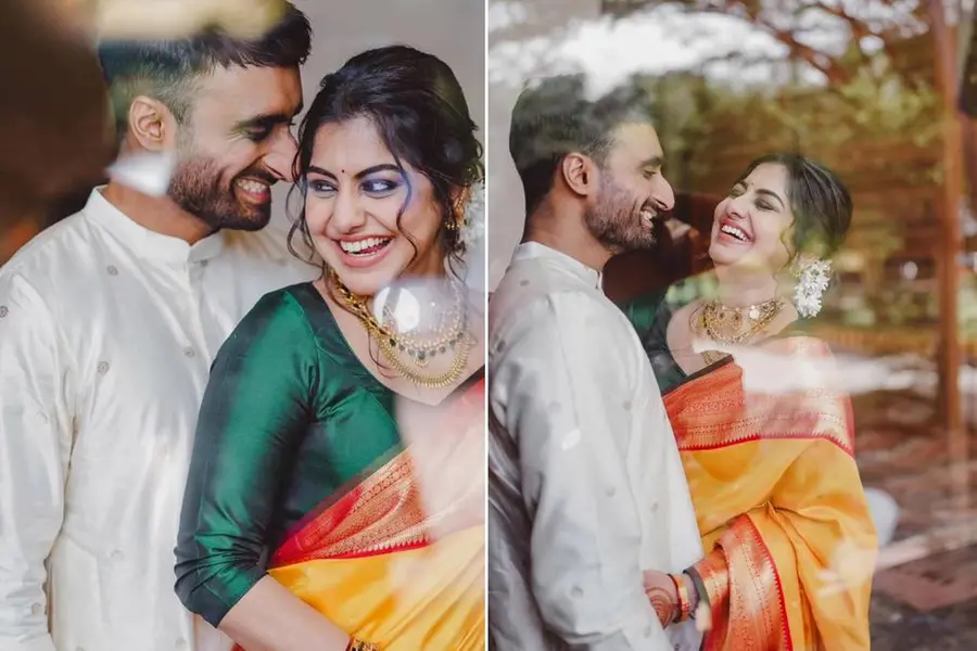 Actor Meera Nandan gets engaged to Sreeju; pics go viral