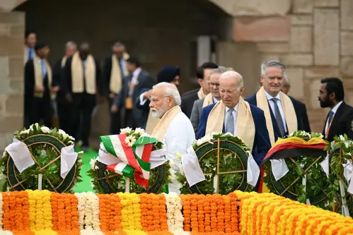 G20: PM Modi, President Biden, other leaders pay homage at Raj Ghat