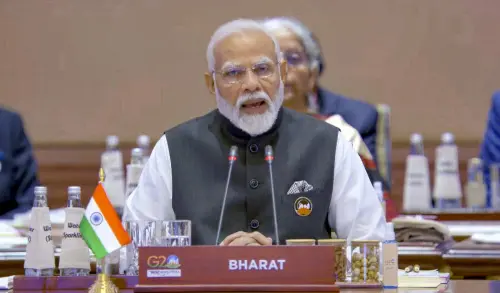 Prime Minister Narendra Modi during the G20 Summit 2023 at the Bharat Mandapam convention center for, in New Delhi, Saturday, Sep. 9, 2023. (PTI Photo)