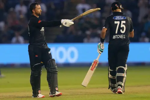 Conway and Mitchell tons take New Zealand to dominant win over England in ODI opener