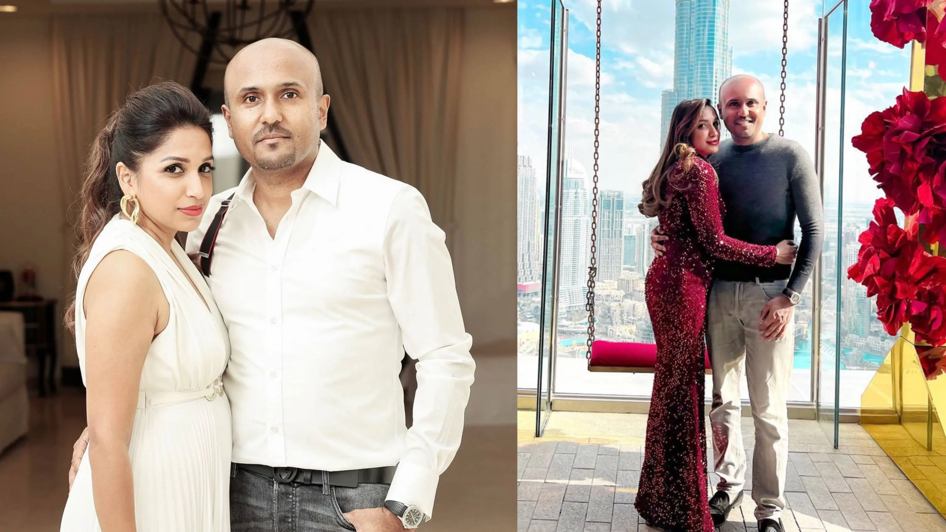 Achu Oommen with her husband Leejo Philip. (Source: Instagram)