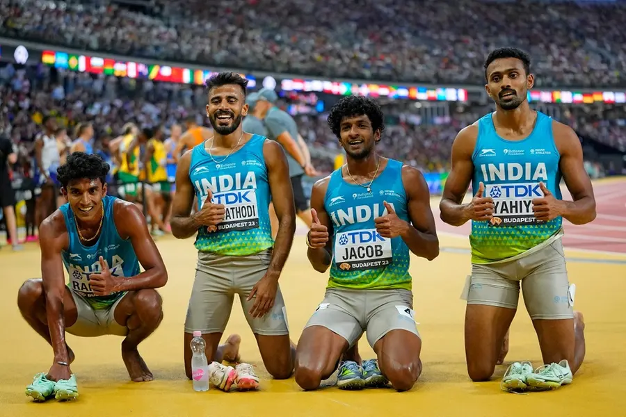 Indian men’s 4x400m relay team breaks Asian record, qualifies for final at World Athletics Champions