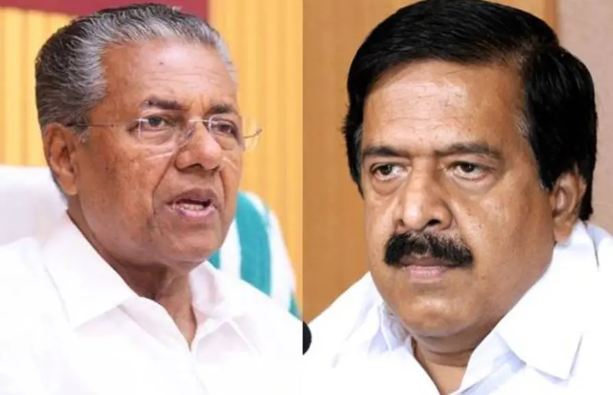 Pinarayi Vijayan and Ramesh Chennithala
