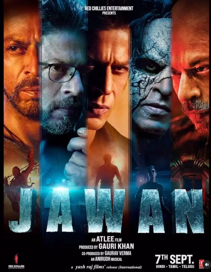 Jawan poster | Photo: SRK/Instagram