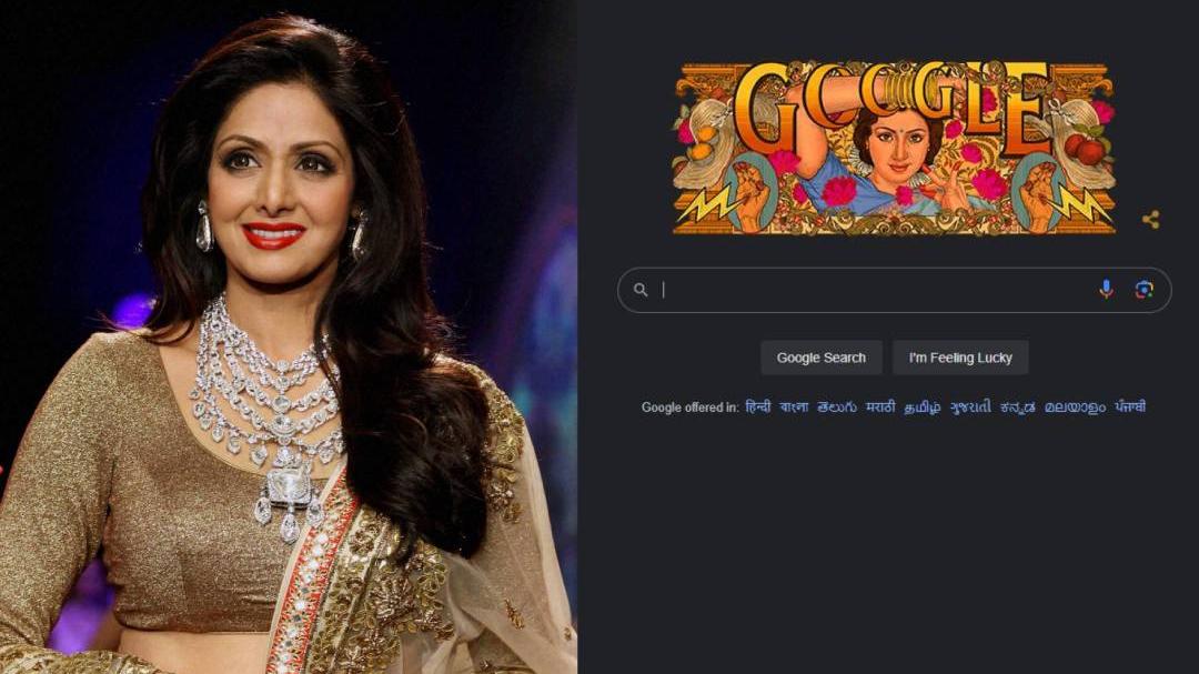 Google Doodle remembers Sridevi on her 60th birth anniversary