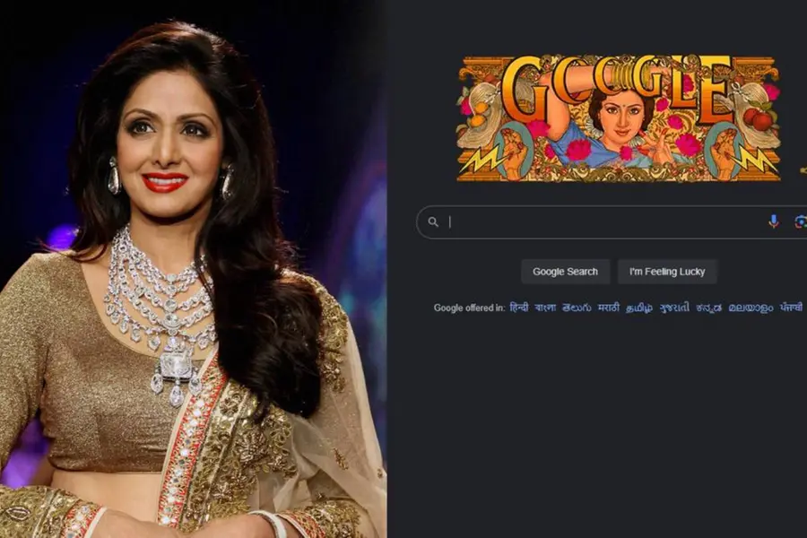Google Doodle remembers Sridevi on her 60th birth anniversary ...