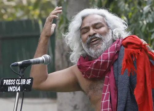 Gummadi Vittal Rao aka 'Gaddar'. File Photo: AFP