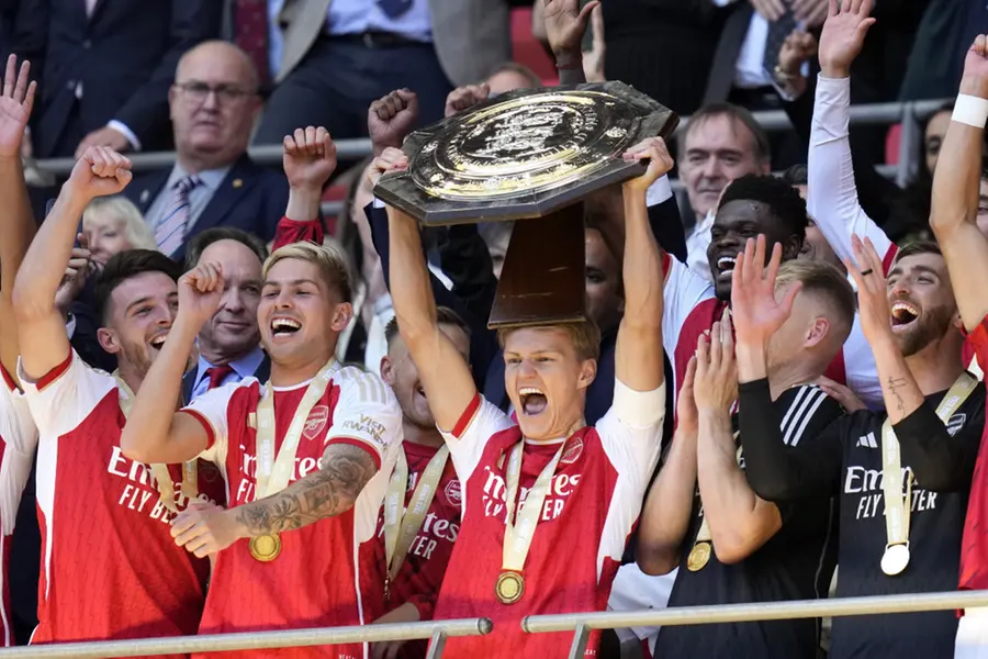 Arsenal beat Man City on penalties to win Community Shield