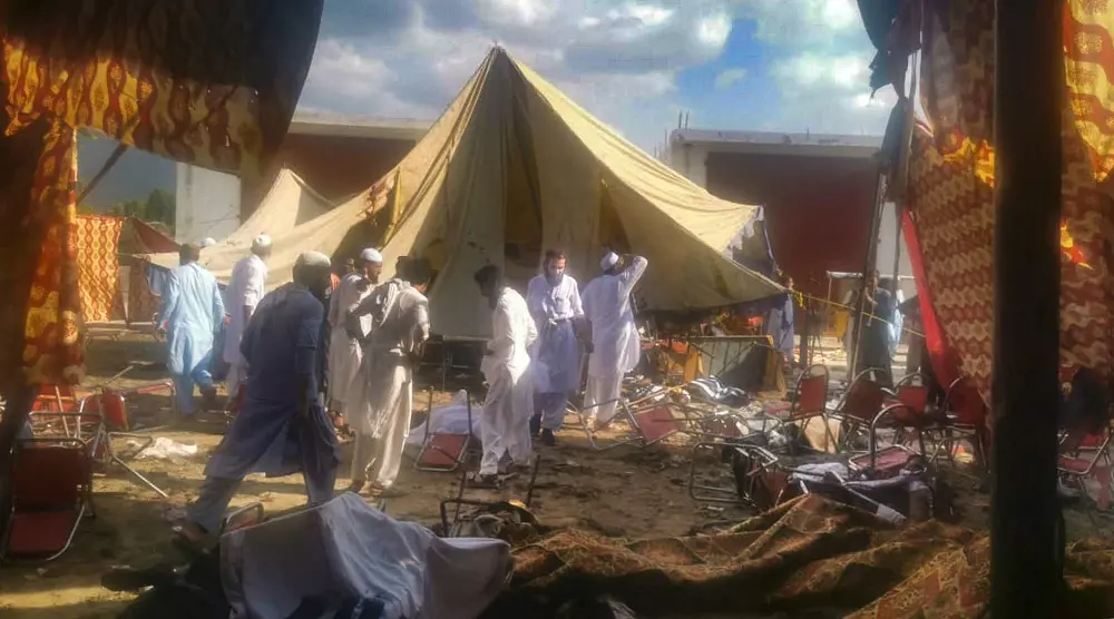 Rescue operation being carried out after a bomb explosion in the Bajur district of Khyber Pakhtunkhwa | PTI