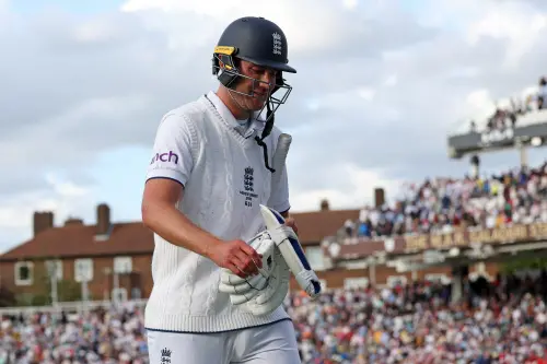 England's Stuart Broad walks in at the end of play on day three of the fifth Ashes cricket Test match between England and Australia at The Oval cricket ground in London on July 29, 2023. Broad has announced his retirement from cricket, this will be his final game | Photo: AFP