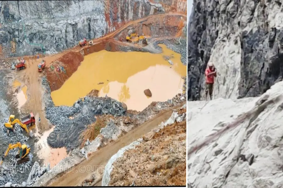 Quarry painted black to avoid spotting illegal mining in Idukki, locals say no action taken so far
