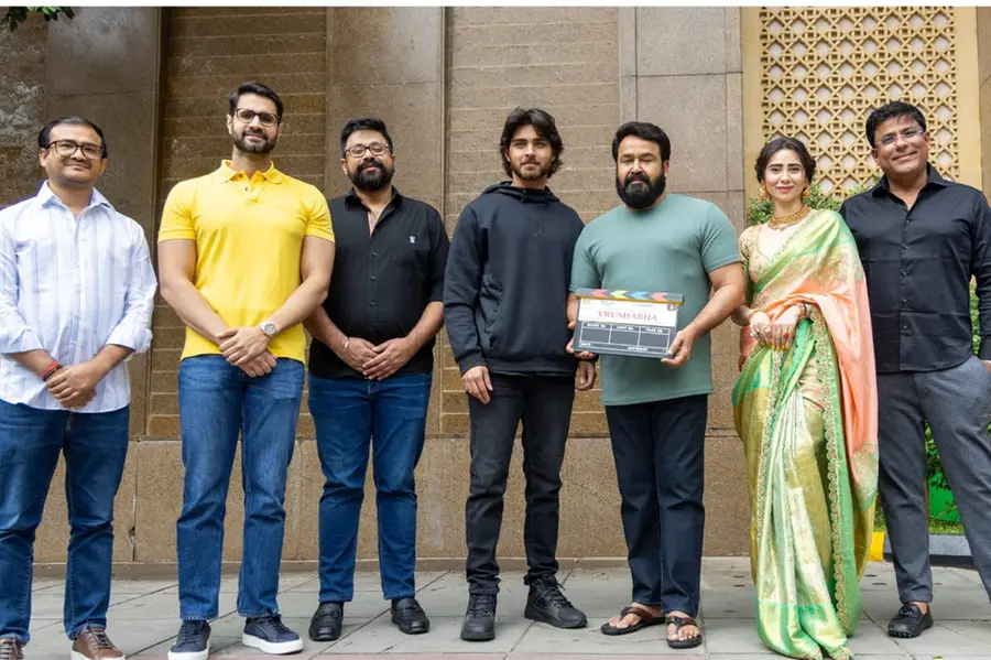 Clapboard snaps shut as filming kicks off for Mohanlal's action entertainer 'Vrushabha'