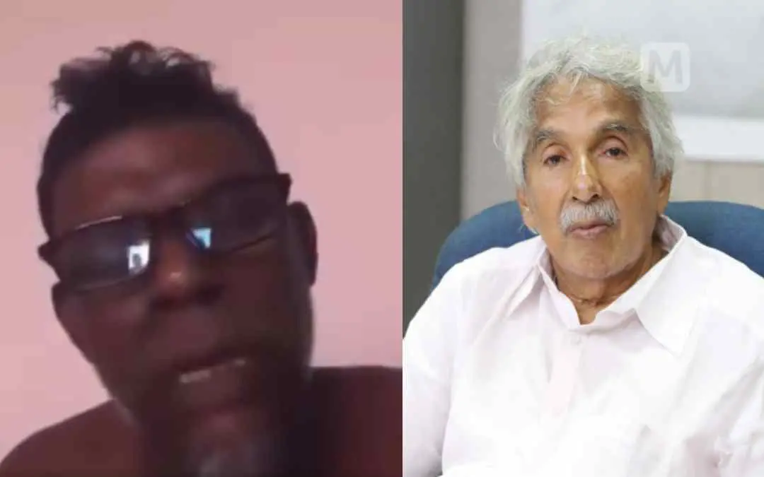 From (R) Late Oommen Chandy, the video of actor Vinayakan that had gone viral.