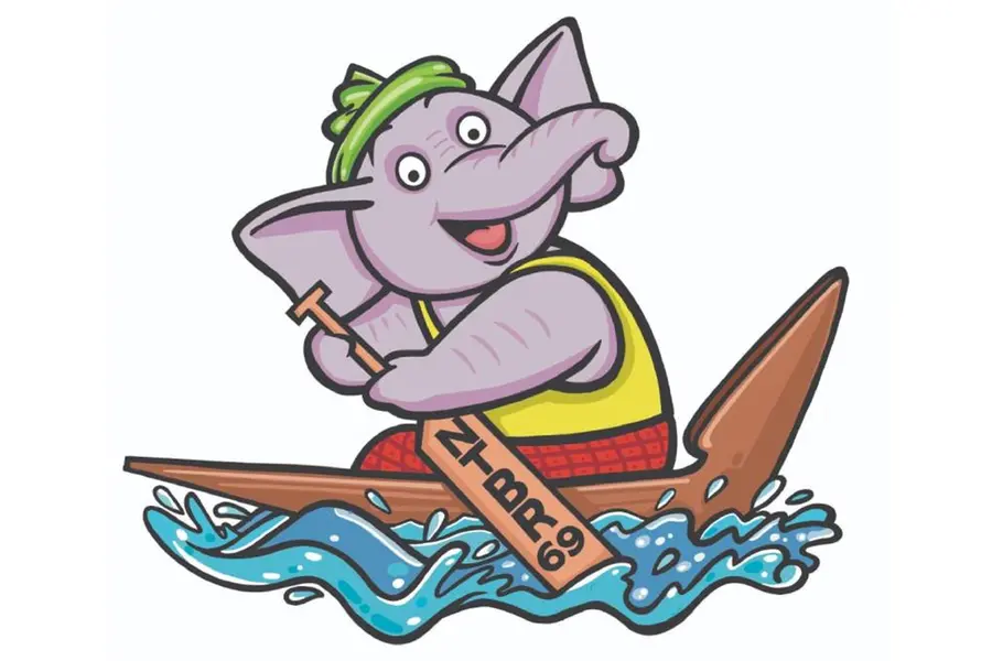 Cute elephant calf rowing canoe: Mascot of Nehru Trophy Boat Race unveiled