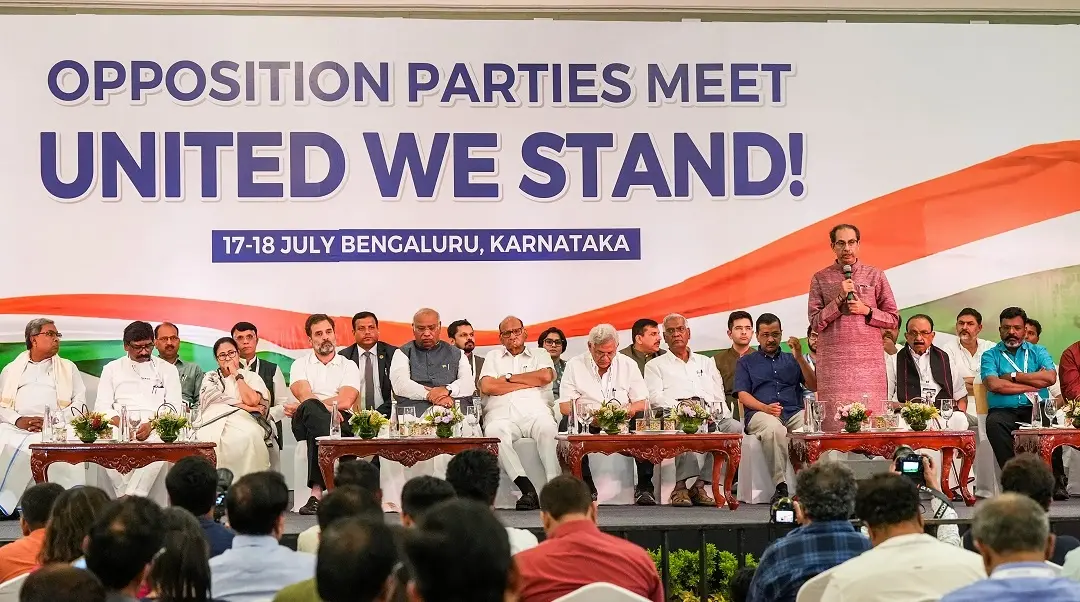 A joint press conference of the opposition parties, in Bengaluru | Photo: PTI
