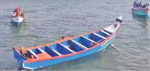 The boat that met with the accident