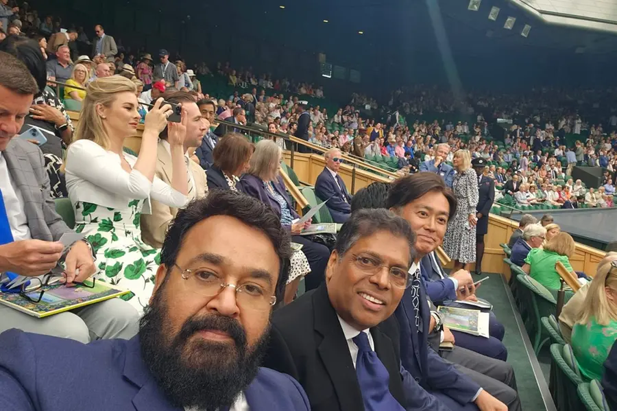 Mohanlal makes an appearance at Wimbledon semifinals, shares pics