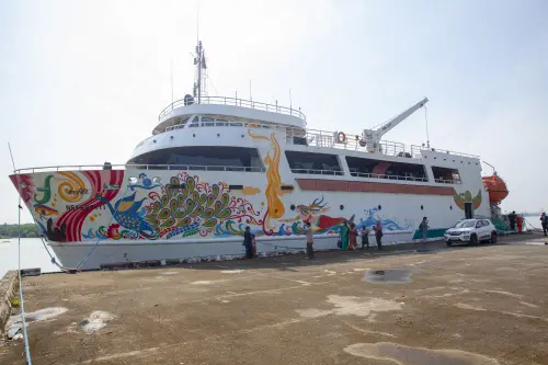 The Nefertiti cruise vessel of Kerala Shipping and Inland Navigation Corporation | Photo: Mathrubhumi