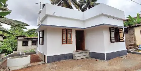 The newly constructed house in Kottayam