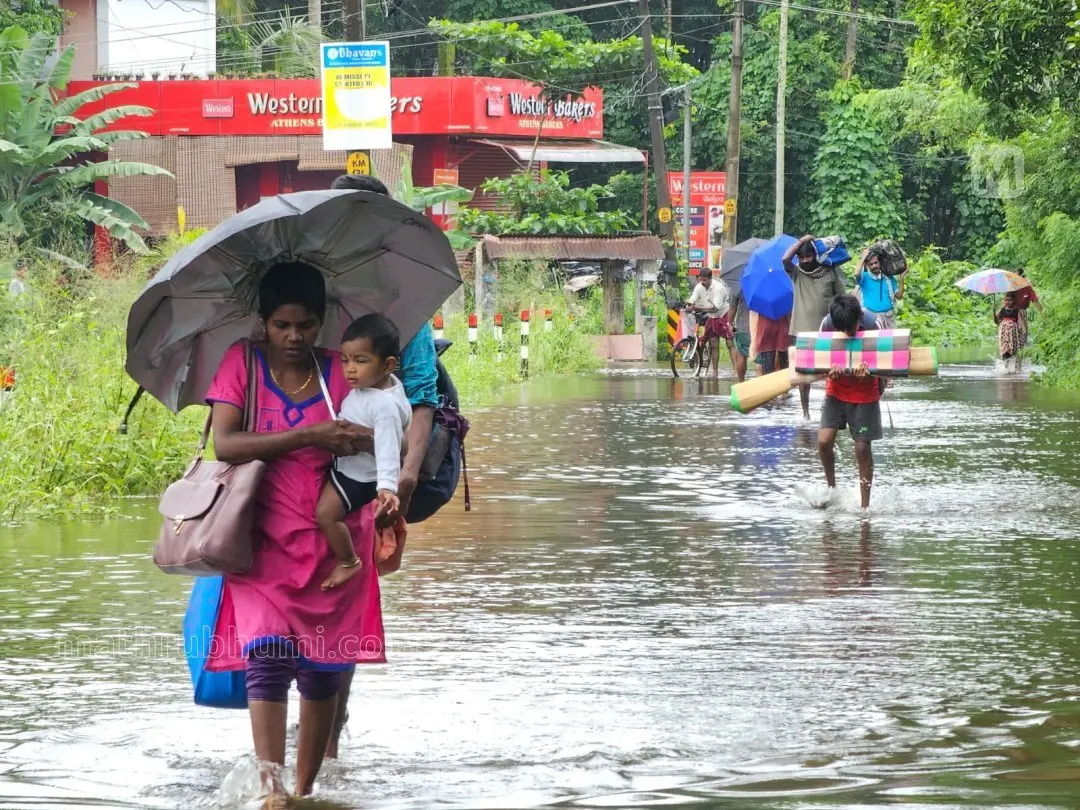 A flooded region in Kottayam. | Photo: G Shivaprasad