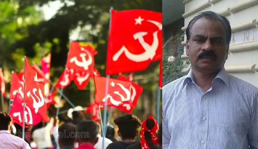 CPM flag-G Sakthidharan | Photos: Mathrubhumi