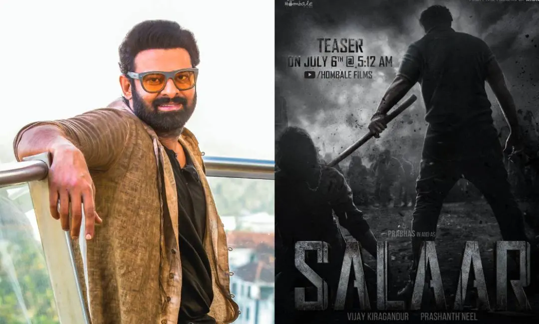 Prabhas, 'Salaar' poster | Photo: Mathrubhumi Archives, Twitter/Hombale Films