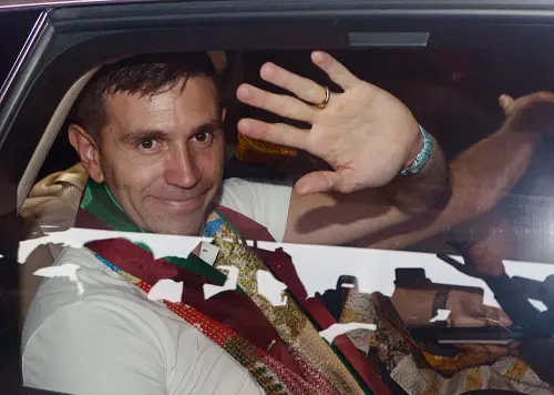 World Cup Golden Glove winner, Argentina Football team's goalkeeper Emiliano Martinez arrives at the Netaji Subhash Chandra Bose International (NSCBI) Airport in Kolkata on Monday | Photo: ANI