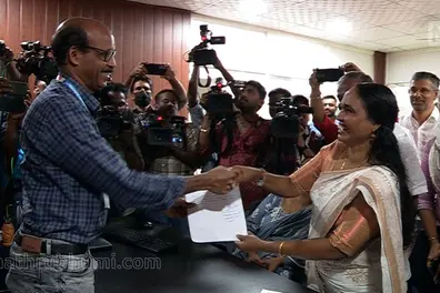 Chairperson Ajitha Thankappan resigns, UDF rule in Thrikkakara Municipality hangs in balance