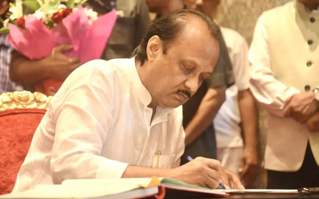 Ajith Pawar's oath-taking ceremony | Photo: Twitter/AjitPawarSpeaks