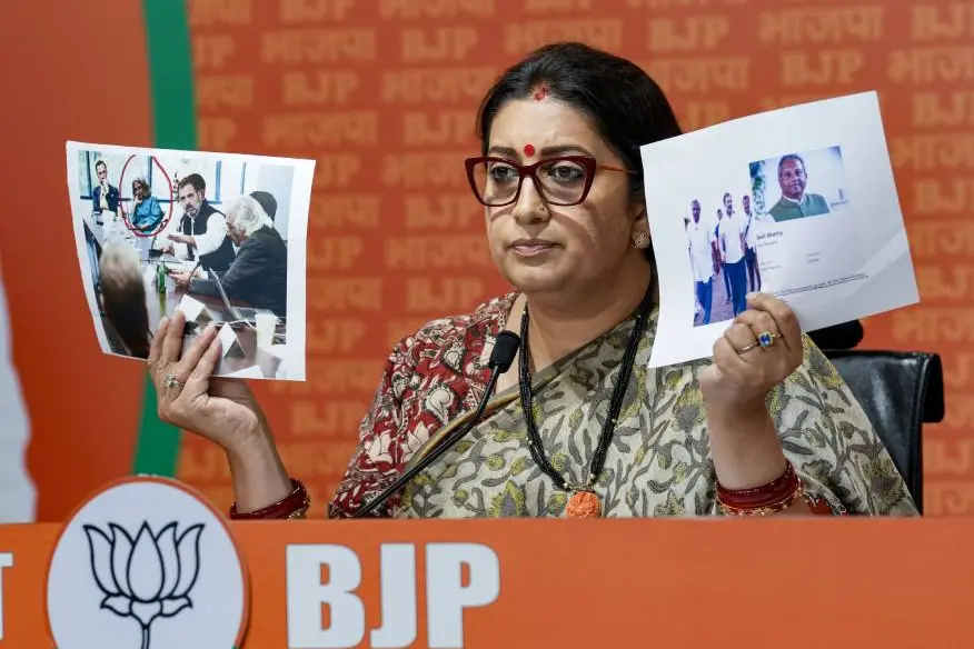 Smriti Irani questions Rahul Gandhi's meeting in US with member of body owned by George Soros