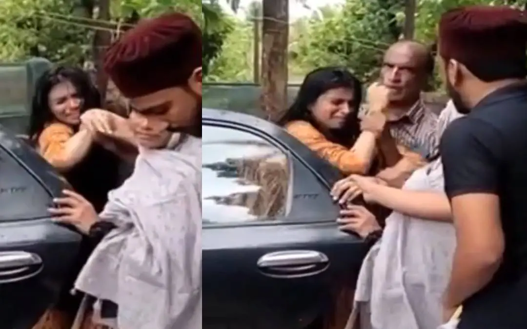 അഫീഫയെ തടയുന്ന കുടുംബം