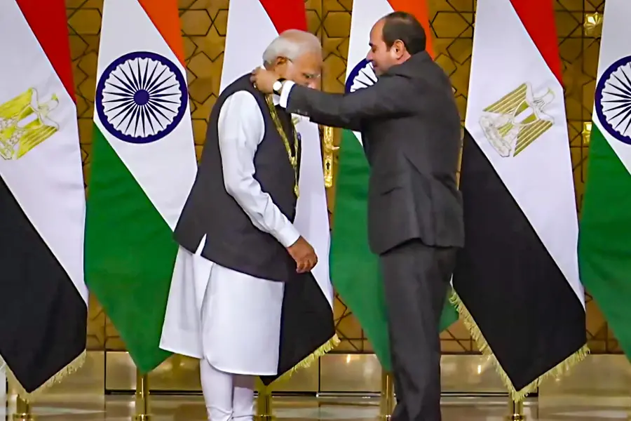 Egypt's highest honour 'Order of the Nile' conferred on Modi