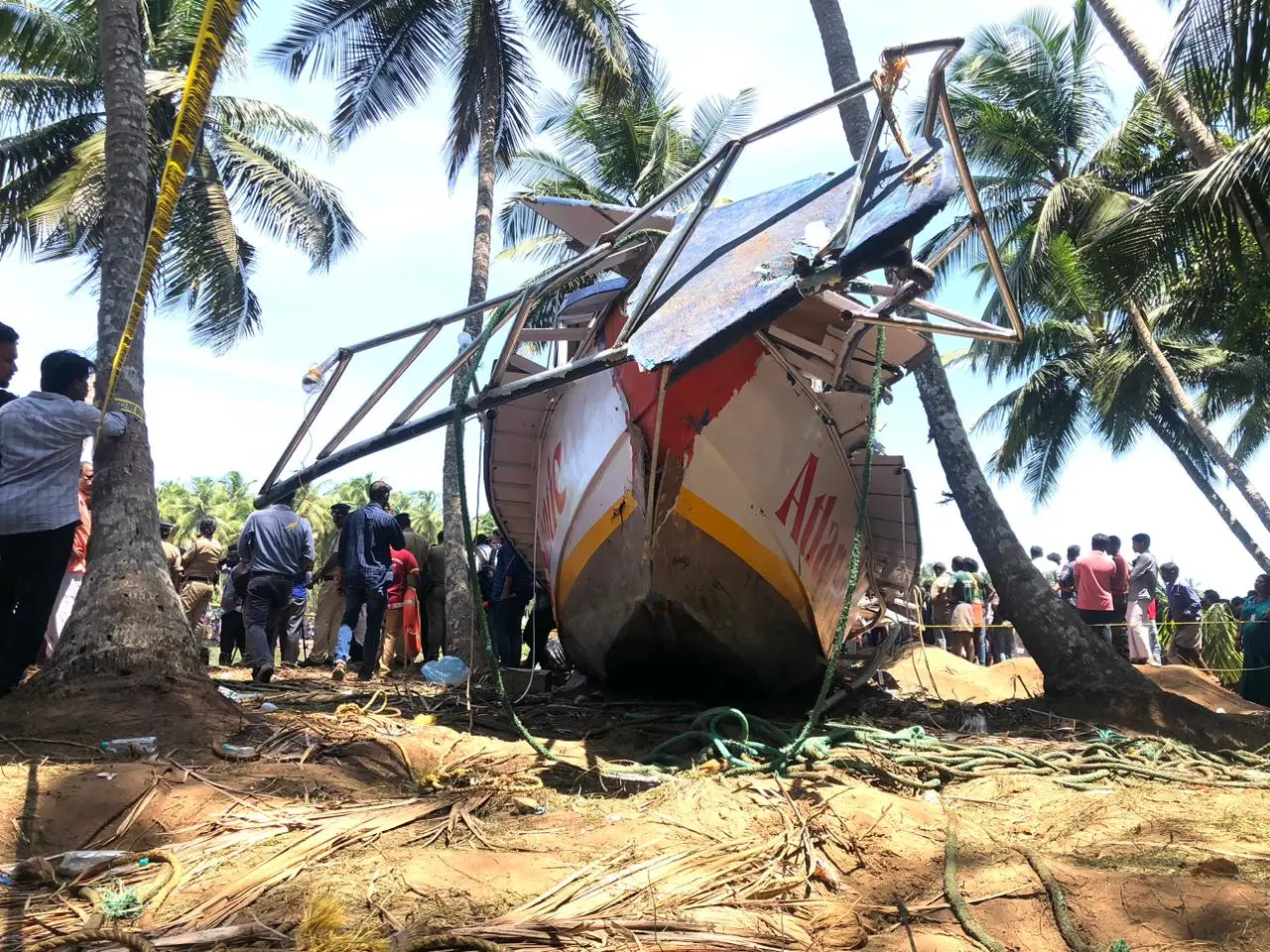 Boat involved in the accident | Photo: Mathrubhumi