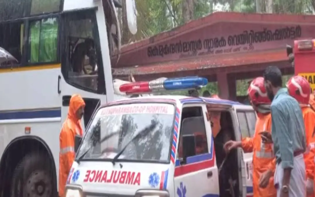 Accident scene | Photo: Screengrab of Mathrubhumi News
