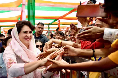Congress leader Priyanka Gandhi announces 5 guarantees for people of MP during election campaign