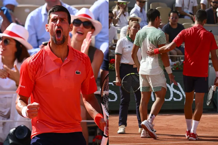 Djokovic into seventh French Open final as Alcaraz undone by cramps and tension