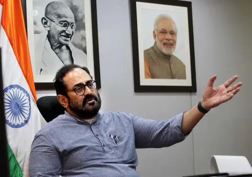 Rajeev Chandrasekhar. Minister of State for Electronics and Information Technology.