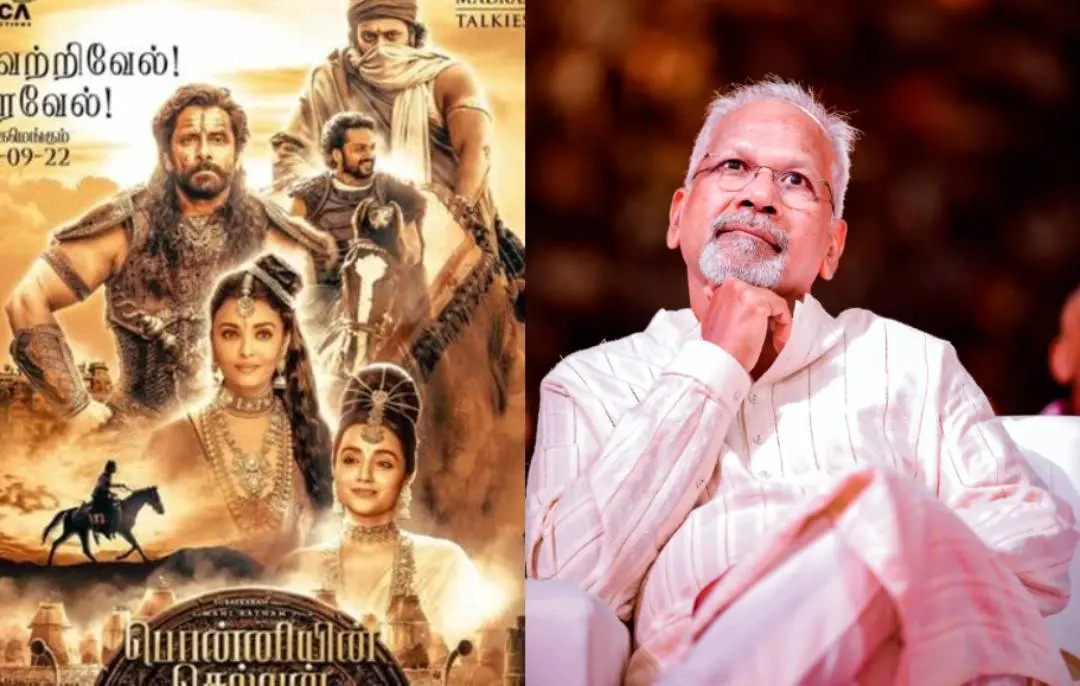 'Ponniyin Selvan' poster, Mani Ratnam | Photo: Twitter, Mathrubhumi