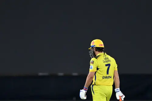 Chennai Super Kings' captain Mahendra Singh Dhoni walks back to the pavilion after his dismissal during the Indian Premier League (IPL) Twenty20 final cricket match between Gujarat Titans and Chennai Super Kings at the Narendra Modi Stadium in Ahmedabad on May 30, 2023 | Photo: AFP