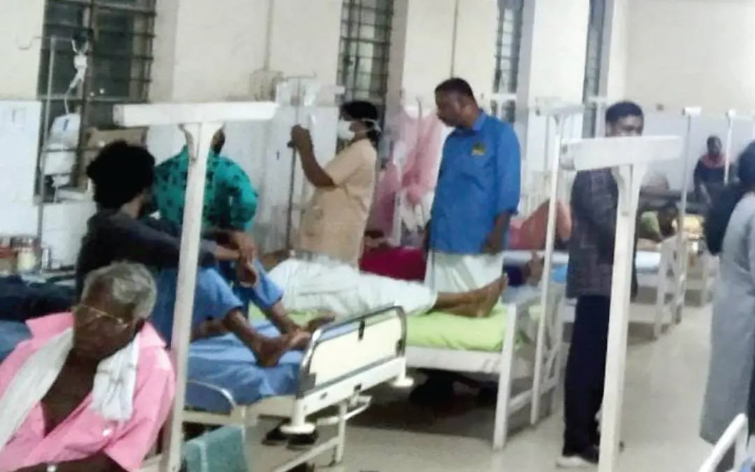 People receiving treatment at Tripunithura Taluk Hospital.