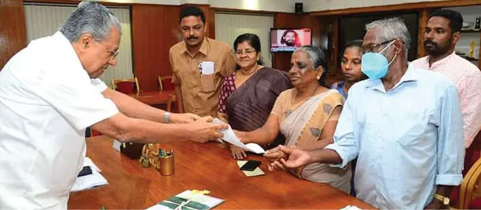 Nayana Surya's parents handed over petition seeking CBI probe to Chief Minister Pinarayi Vijayan