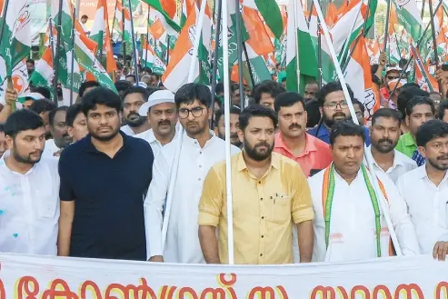 Youth Congress rally in Thrissur witnesses remarkable turnout